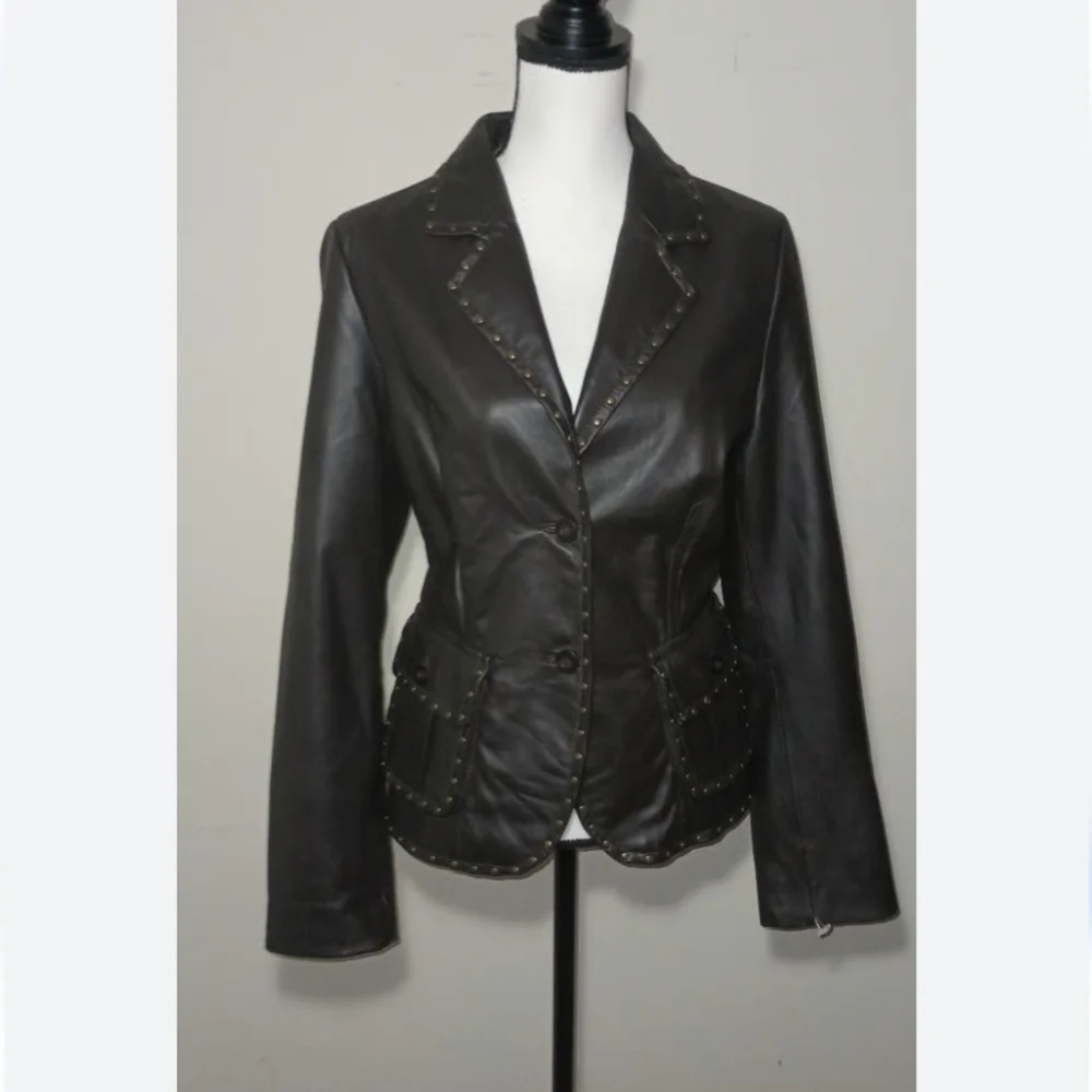 Karen Kane leather jacket - Picture 1 of 5
